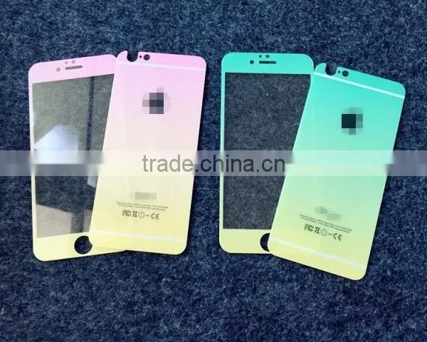 2016 New Front&back Shimmering Powder Gradient Ramp Screen Protector for IPhone 6s China Supplier photo-5