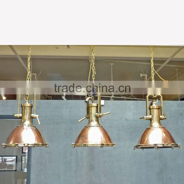 Ship Light, Vintage Copper and Brass Ship Deck Light