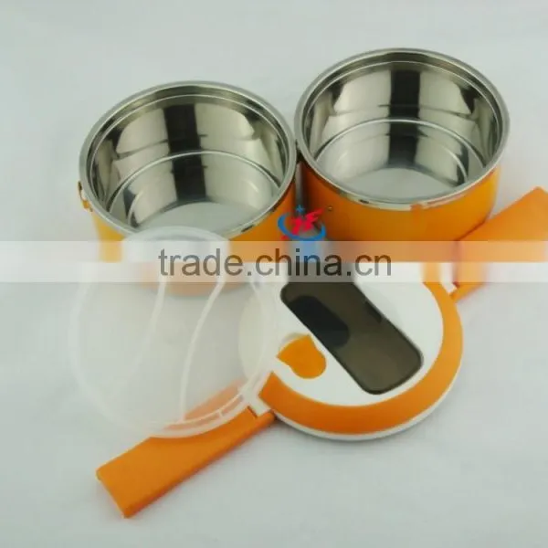 Personalized Food Grade Stainless Steel Lunch Box 3 Bowls Container photo-3
