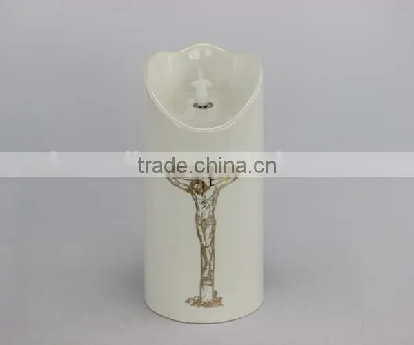 Church Candle Flameless LED Candle in Ceramic photo-4
