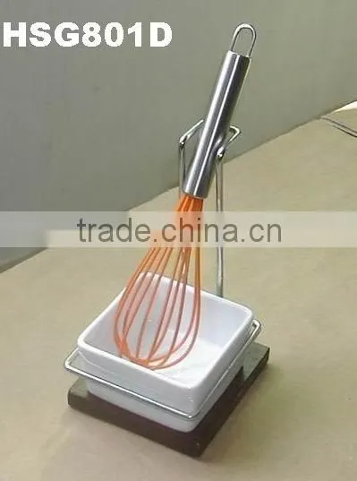 Promotion gift _ Spoon rest holder with silicone egg whisk