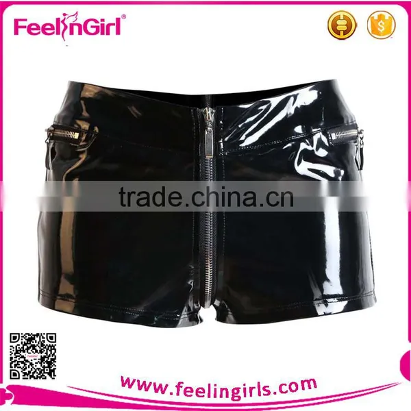 High Quality Sexy Leather Mini Dress Wholesale photo-2