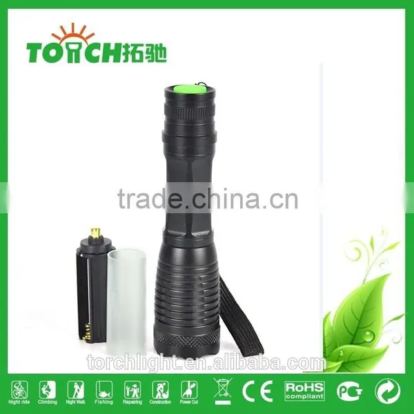 Strong Light Flashlight Self Defense SOS T6 Professional 2000 Lumens Lanterna Led Zoomable Flashlight 18650 Battary photo-5