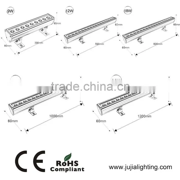 1000mm IP65 24w DMX512 RGB LED Wall Washer Light CE RoHS photo-4