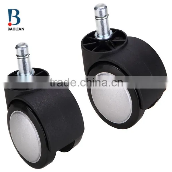 2016 Hot-sale Special Waterproof 2"white Painting Nylon Plastic PU Rubber Coating Caster for Office Chair photo-5