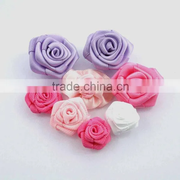 Beautiful Grosgrain Craft Rose Flower photo-2