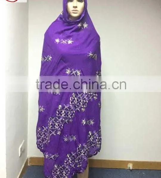 SCF-0416 High Popular Hot Fashion Ladies Scarf With Fancy Design Good Quality for African Women Wedding Party Decoration photo-2