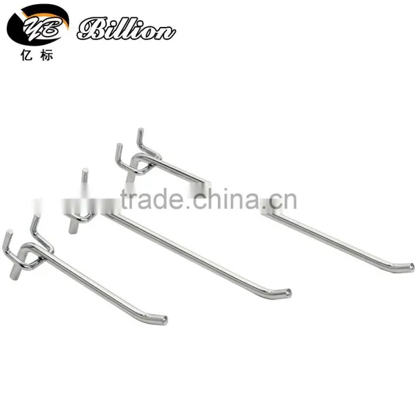Retail Single Wire Hanging Hooks Metal Display Pegboard Hooks Quality Choice photo-2