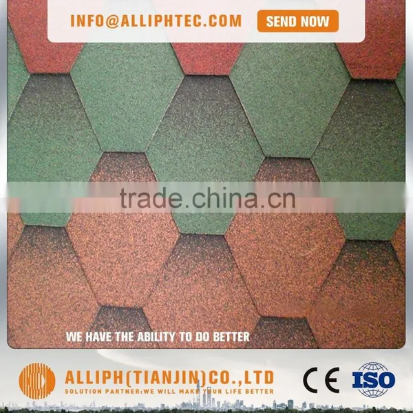 Roofing Waterproof Material Colored Fiberglass Tire Asphalt Shingles photo-2