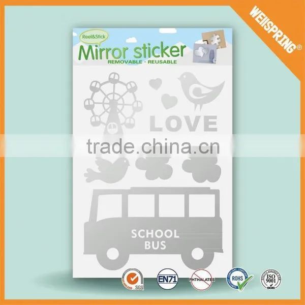 08-0009 Office Supplies Modern Decorative Bathroom Defogger Glass Mirror Sticker