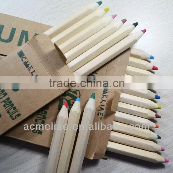 7" Jumbo Size Hexagonal Shape High Quality 5.0mm Color Leadnatural Wood Colored Pencil photo-2