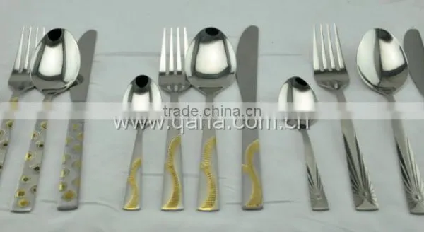 Eco-friendly Gold Plated/sand Blasting /pure Stainless Steel Hanging Cutlery photo-2