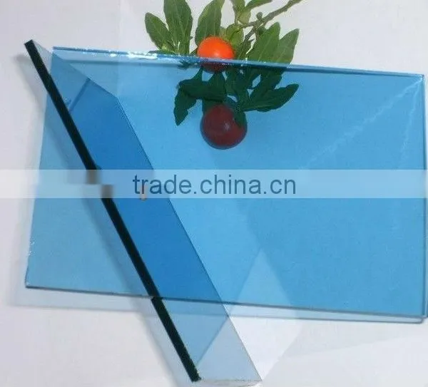 4mm Sea Blue Glass With High Quality