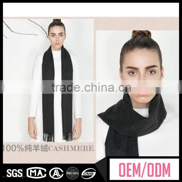 New Design Scarf, Knitted Long Wool Scarf, Pure Cashmere Knitting Scarf in Solid Colour photo-2
