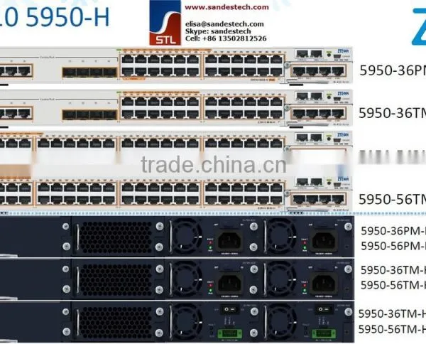 ZTE 5950-56PM-H, RS-5950-56PM-H, 48 GE RJ45+2 Expansion ZTE ZXR10 5950-H 5950-36TM-H 5950-36PM-H 5950-56TM-H 5950-56PM-H