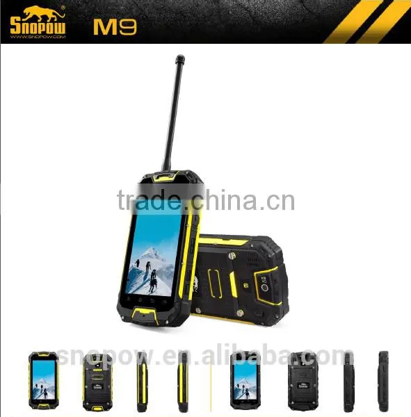 SNOPOW M8 IP68 Waterproof 4.5 Inch Walkie Talkie 5 KM Android 4.4 NFC Quad Core Rumbo x5 Waterproof Mobile Phone