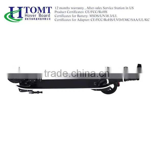China Htomt 8 Inch 350W Two-wheeled Electric Scooter Front and Behind Shock Absorption Scooter Foldable Scooter photo-5
