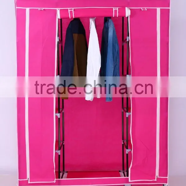 Modern Bedroom Steel Wardrobe, Single Clothing Storage Wardrobe photo-4