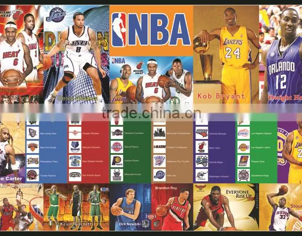 Xinlong Super Clear Basketball Star Paper Poster