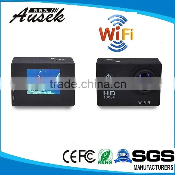 Action Camera Full hd 1080p With 5.0 Cmos Sensor /waterproof 30 M/wifi photo-2