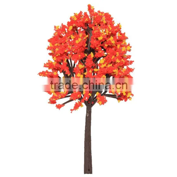 Supply Scale Realistic Miniature Model Tree With Leaf for Model Scenery Making