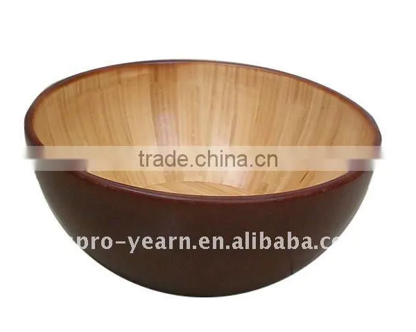 Bamboo Wooden Rice Soup Salad Bowl With Food Grade Passed and Custom Shape and Size and Color