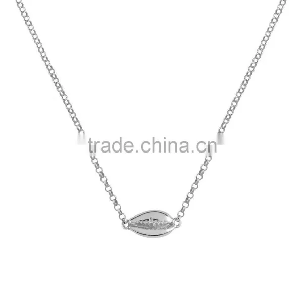 2015 Hot Selling Sterling Silver Shell Necklace Sea-Shell Necklace in Necklace