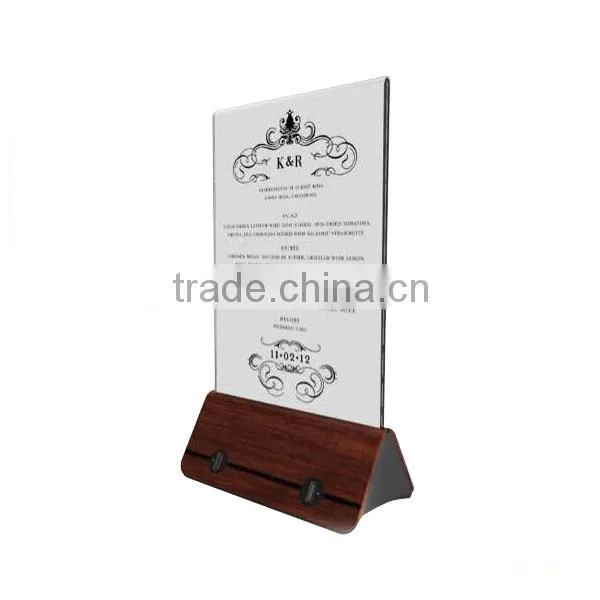 Factory Manufacturer Tabletop Acrylic Restaurant Menu Holder, Portable Power Bank Menu Holder photo-6