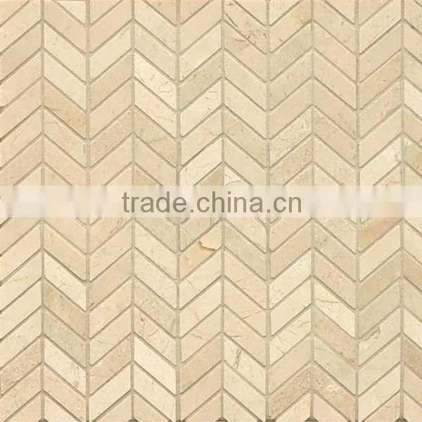 Cream Marfil Mosaic Flooring Tile photo-3