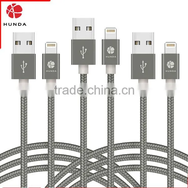 Wholesale 3.3 Feet 2 in 1 MFI Certified 8pin USB Cable photo-2