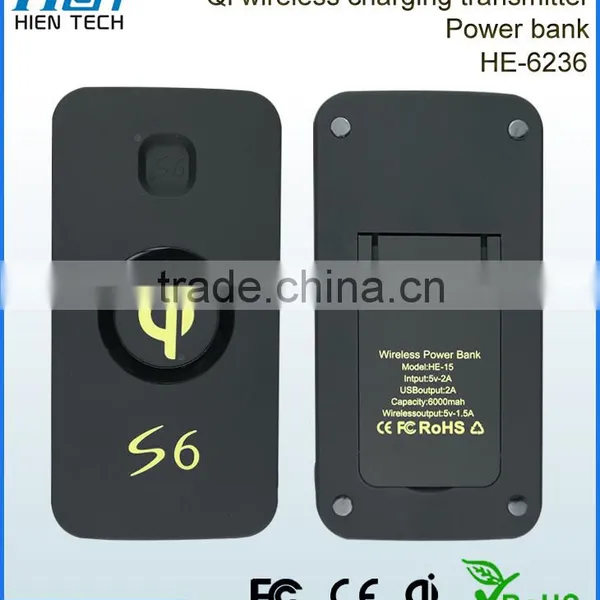 100% Match Samsung Galaxy s6 QI Wireless Charger Power Bank photo-4