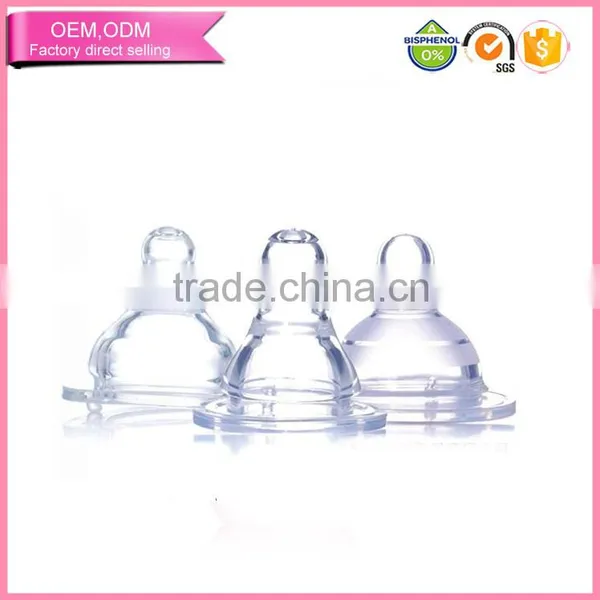 Newborn Accessaries 100% Food Grade Classic Silicone Nipple for Baby Feeding Bottles photo-4
