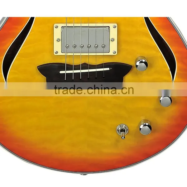 Factory Production Mahogany Jazz Guitar Best Price photo-4