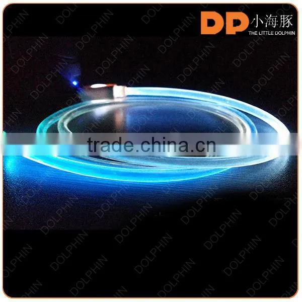 2016 Trending Products Glowing in the Dark Color Change Illuminated LED Light Sync Cable for Computers Laptops photo-5