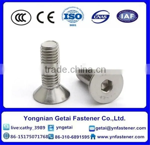Flat Countersunk Head Square Neck Bolts With Black /yellow Zinc Plated/blue White photo-5