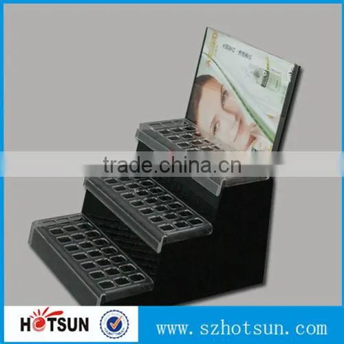 Fashionable High Clear Acrylic Holes Display Box With Black Bottom Wholesale photo-4