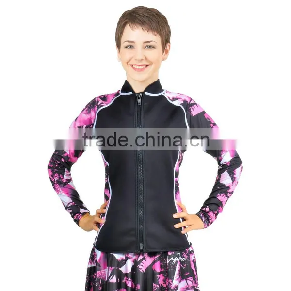 Spandex Lycra Rash Guard For Women/wholesale Women Rash Guard Custom Logo C1608 photo-2