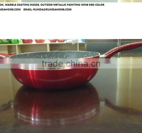 Metallic Coating Deep Frying Pan WOK photo-4