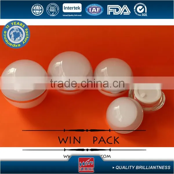 Popular Ball Shape Series Bottle, Plastic Jar, Elegant Cosmetic Bottle With Shiny Silver Rim photo-6