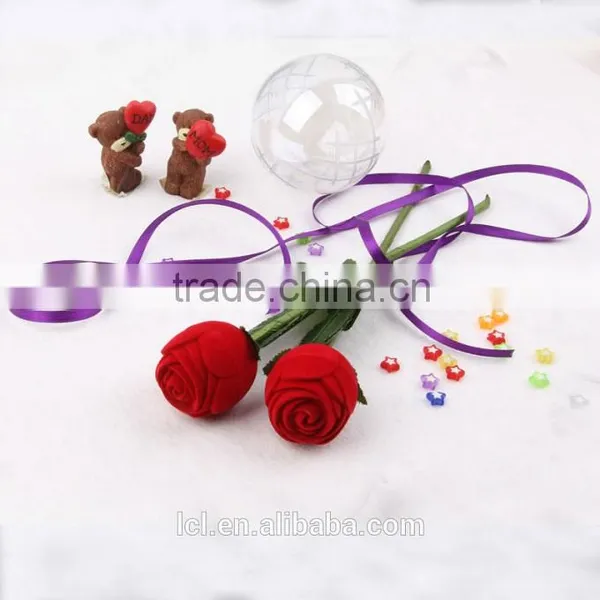 Rose Shaped Luxury Ring Box, Wholesale Custom Ring Boxes photo-4