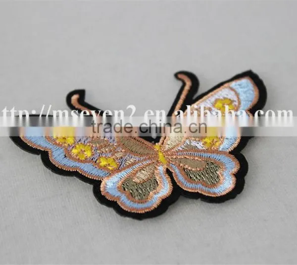 Hot Design Colorful Small Butterfly Valve Appliques Knitting Patch Accessories Embroidery photo-3