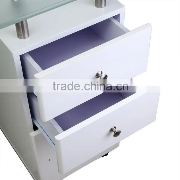 Wholesale Movable Draft Fan Modern Manicure Table Nail Bar Tables Nail Tables for Sale photo-2