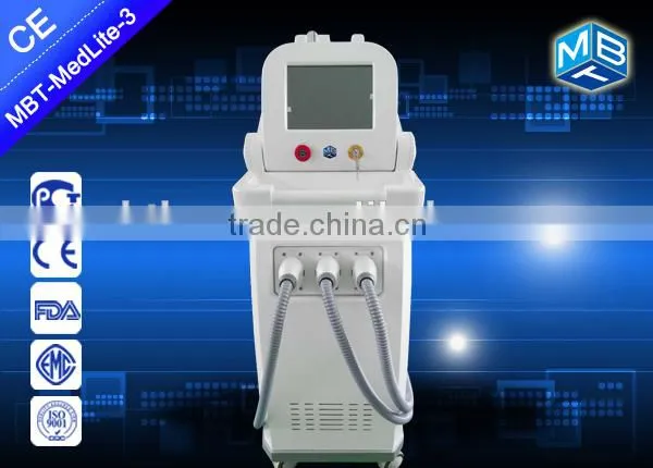 GOST-P/ CE Factory Big Promotion New 3 Handles Skin Hair Removal SHR IPL Machine photo-2