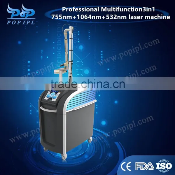 3in1 Machine Best Professional Multifunction 755nm Alexandrite Laser and Long Pulsed Laser 1064nm New Laser From Popipl photo-3