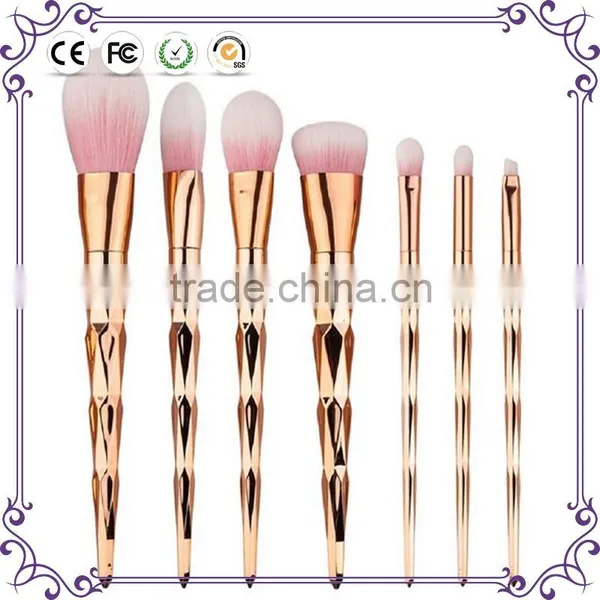 Wholesale High Quality 7pcs Rainbow Handle Cosmetic Makeup Brush Set for Women photo-3