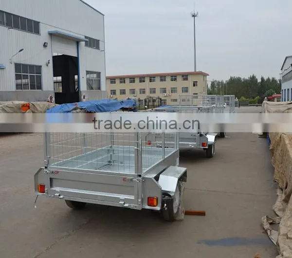 Hot Dip Galvanized Box Trailer With Cage photo-3