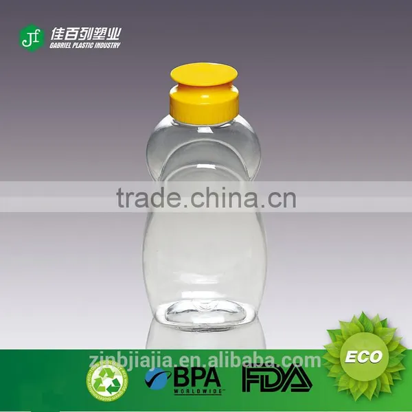 High Qualified Factory Price Hot Sale 500g Honey Colored Squeeze Bottles With Silicone Valve Lid photo-2