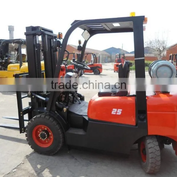 2.5Ton LPG/Gasoline Forklift With Japan Nissan Engine, Side Shift Option photo-5