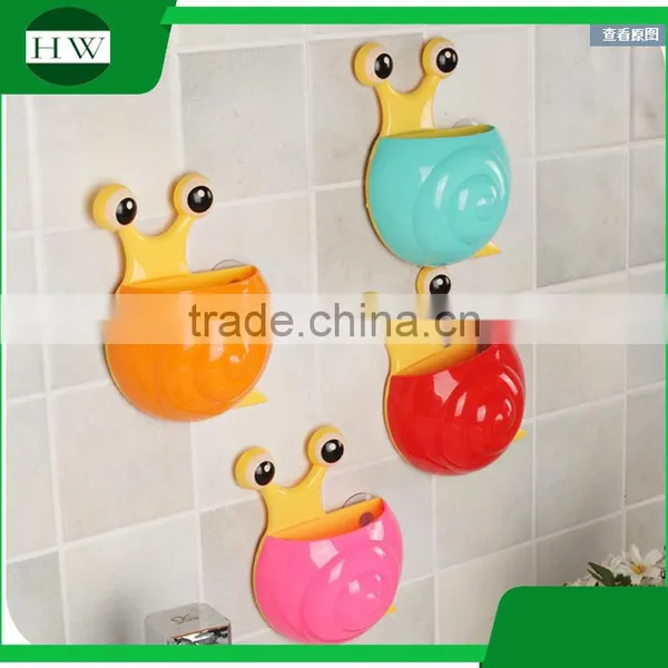 Animal Toothbrush Holder Plastic Snail Toothbrush Holder Snail Wall Mount Toothbrush Holder With Suction Cup Kids photo-2