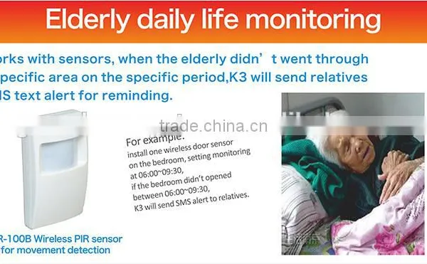 K4 GSM Elderly Care Monitoring Alarm System photo-3